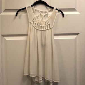 White tank blouse